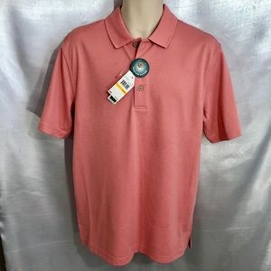 Cubavera polo style shirt, coral color, small. NEW